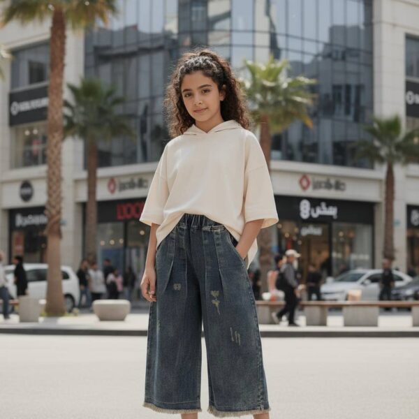 شلوار واید دخترانه